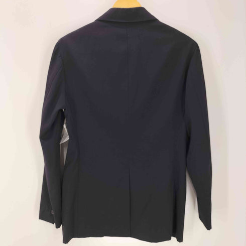 hLam イタリア製 3B ウール テーラード ジャケット センタープレス 裾ダブル スラックス パンツ スーツセットアップ メンズ 44