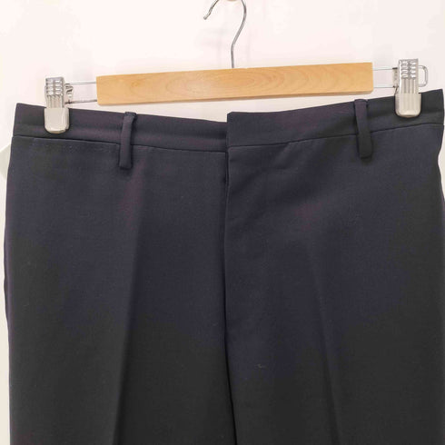 hLam イタリア製 3B ウール テーラード ジャケット センタープレス 裾ダブル スラックス パンツ スーツセットアップ メンズ 44