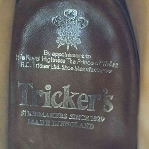 トリッカーズ Trickers MADE IN ENGLAND VIBLAMソール クォーターブローグカントリーブーツ メンズ 9
