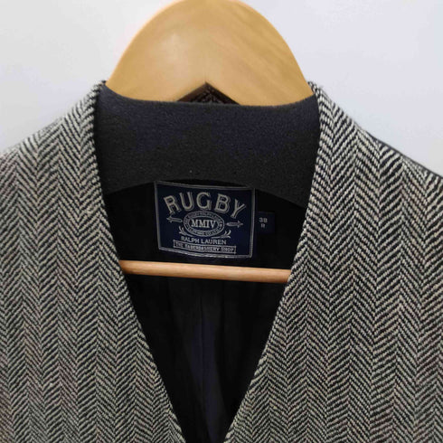 ラグビーラルフローレン Rugby Ralph Lauren ヘリンボーン ツイード 6B ジレ ベスト メンズ US:38