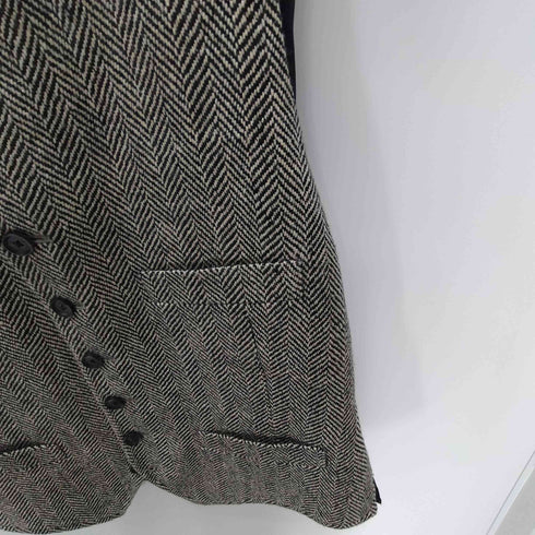 ラグビーラルフローレン Rugby Ralph Lauren ヘリンボーン ツイード 6B ジレ ベスト メンズ US:38