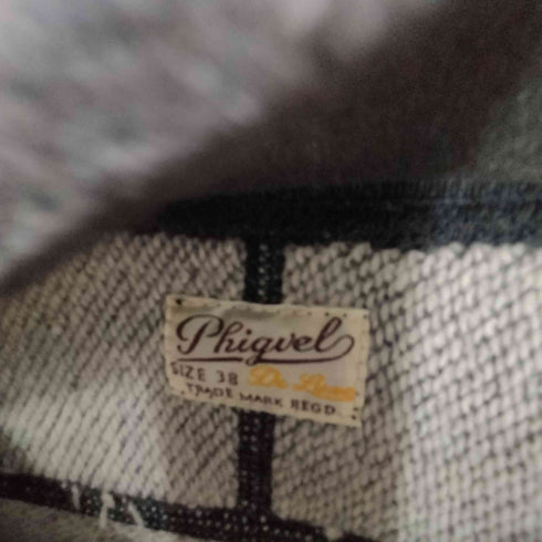 フィグベル PHIGVEL はめ込みVガゼット ロングリブ スウェット メンズ 38