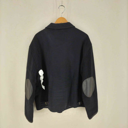 ポロバイラルフローレン Polo by RALPH LAUREN レザー切替 ウールジャケット メンズ import:XXL