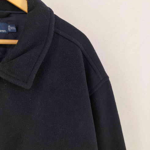 ポロバイラルフローレン Polo by RALPH LAUREN レザー切替 ウールジャケット メンズ import:XXL
