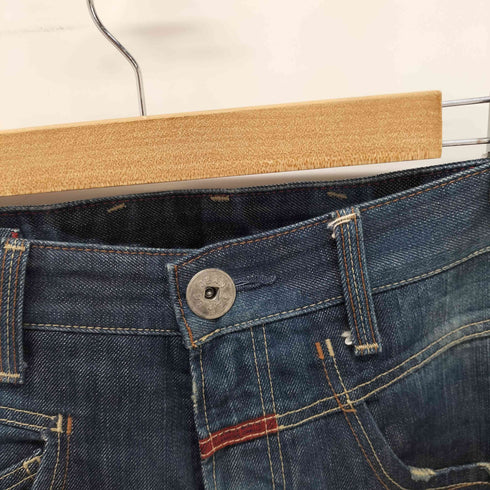 マリテフランソワジルボー MARITHE FRANCOIS GIRBAUD ダメージ加工 ストレートデニムパンツ Y2K メンズ JPN:M