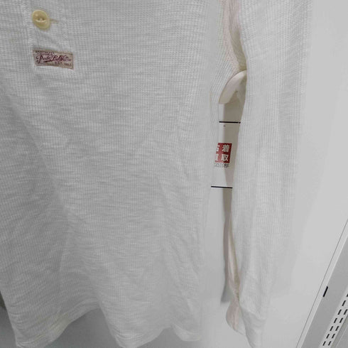 ポロラルフローレン POLO RALPH LAUREN ネコ目ボタン ヘンリーネック サーマル ワッフル カットソー メンズ import:XS