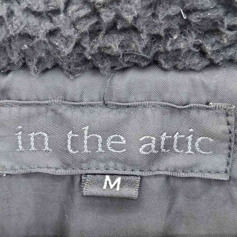 インザアティック In The Attic ネイティブ柄 スカル 2WAY 襟ファー 袖ジップ 中綿ジャケット メンズ JPN:M