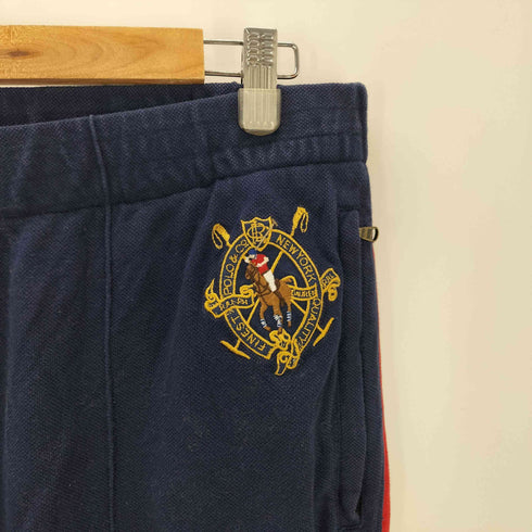 ポロバイラルフローレン Polo by RALPH LAUREN ポニー エンブレム ロゴ 刺繍 鹿の子 イージー パンツ 裾ジップ メンズ L
