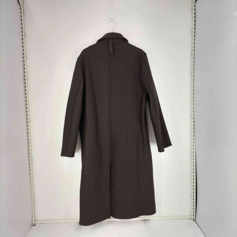ザラ ZARA レザーパッチ ステンカラーコート メンズ import:M