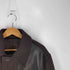 ザラ ZARA レザーパッチ ステンカラーコート メンズ import:M