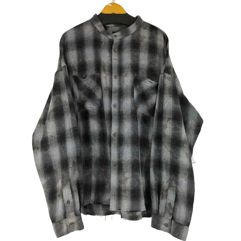 ブレス BREATH 25AW COLLAR LESS SHIRT / BLK メンズ 2XL