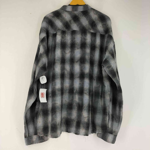 ブレス BREATH 25AW COLLAR LESS SHIRT / BLK メンズ 2XL