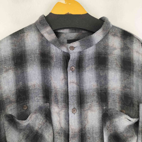 ブレス BREATH 25AW COLLAR LESS SHIRT / BLK メンズ 2XL