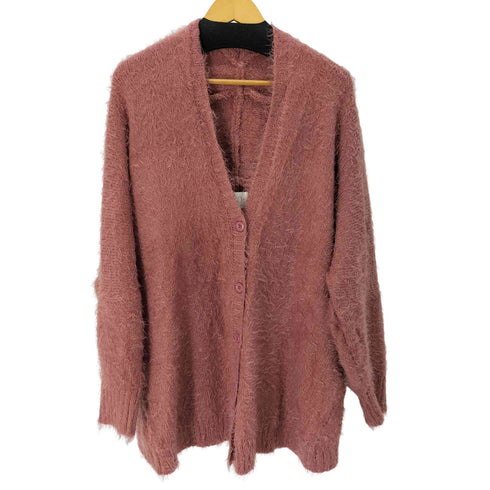 n'OrLABEL るふわシャギーニットカーディガン レディース FREE