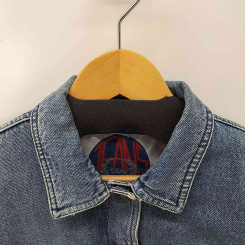 GMV 刺繍デザイン 裏地キルティング クロップド デニムジャケット レディース 30/44