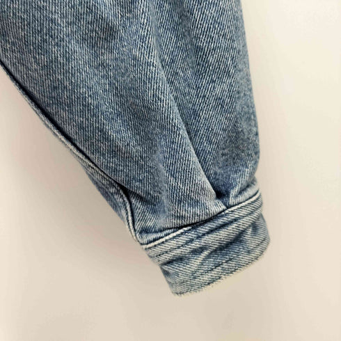 GMV 刺繍デザイン 裏地キルティング クロップド デニムジャケット レディース 30/44