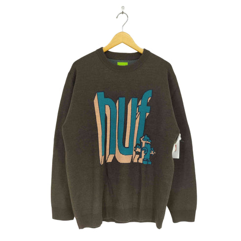 ハフ HUF BOOKEND CREW SWEATER メンズ import:L