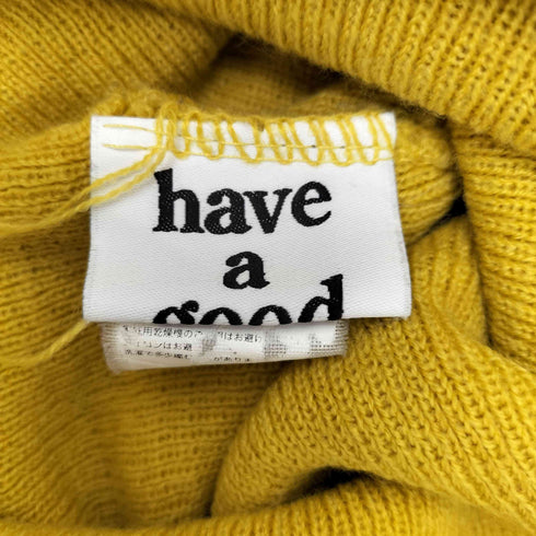 ハブアグッドタイム HAVE A GOOD TIME ロゴ 刺繍 アクリル ビーニー ニット キャップ メンズ