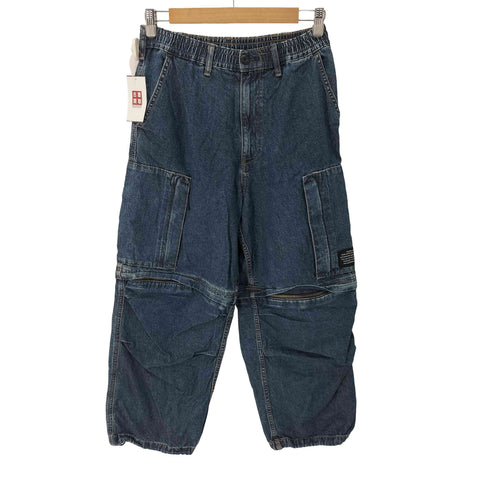 ジーユー GU 24AW デニムコンバーチブルワイドカーゴパンツ メンズ JPN:S