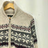 エディーバウアー Eddie Bauer ナイロン混 ノルディック柄 ショールカラー ウール ジップ カーディガン メンズ import:M