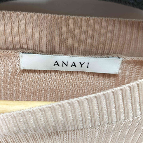 アナイ ANAYI リブペプラムプルオーバー レディース JPN:38