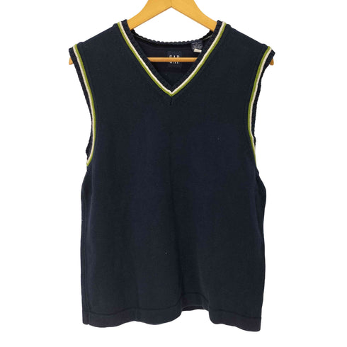 ギャップ Gap 90s 紺タグ コットンニットベスト メンズ JPN:S