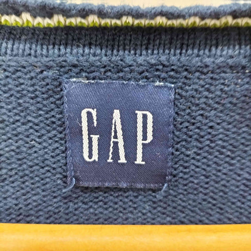 ギャップ Gap 90s 紺タグ コットンニットベスト メンズ JPN:S