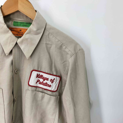 CCA USA製 企業パッチ ワーク長袖シャツ メンズ JPN:M