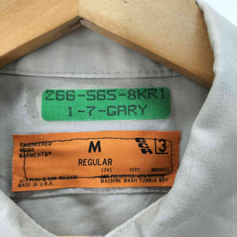 CCA USA製 企業パッチ ワーク長袖シャツ メンズ JPN:M