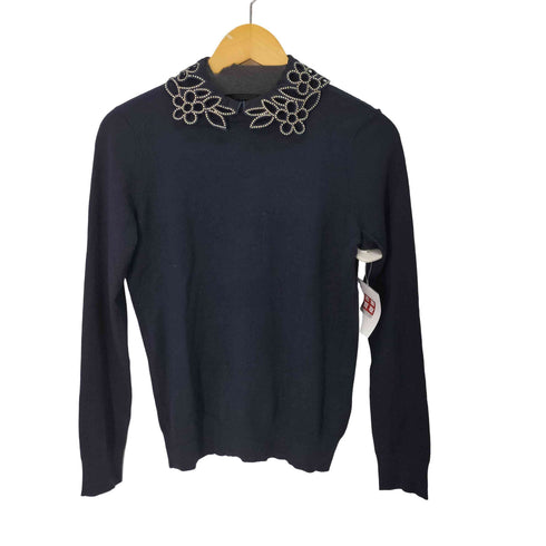 テッドベーカー TED BAKER AZALEO 襟付きビジューフラワーモチーフニット レディース JPN:1