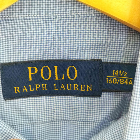 ポロラルフローレン POLO RALPH LAUREN 現行タグ ポニー刺繍 チェック長袖シャツ メンズ 14 1/2