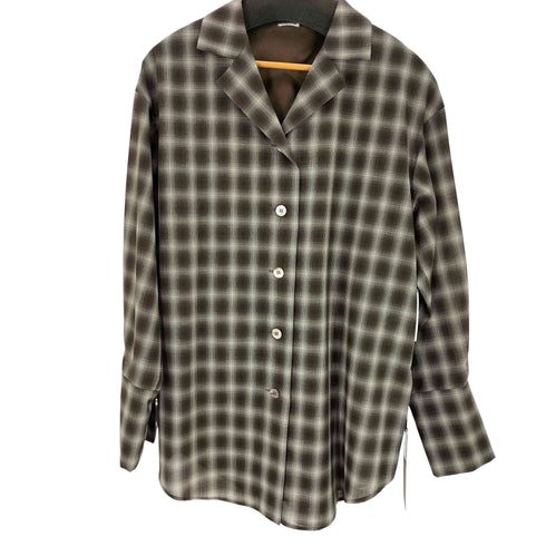 クレドナ CREDONA SHEER CHECK SHIRT JACKET レディース FREE