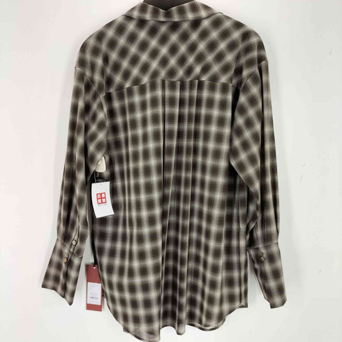 クレドナ CREDONA SHEER CHECK SHIRT JACKET レディース FREE