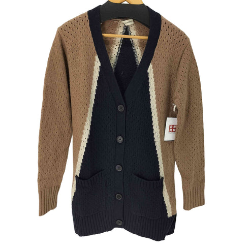 バイマレーヌバーガー BY MALENE BIRGER ウール配色ニットカーディガン レディース import:XS
