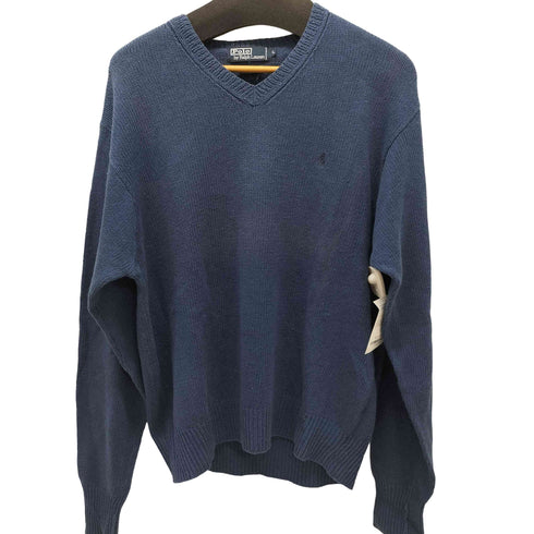 ポロバイラルフローレン Polo by RALPH LAUREN リネンコットン Vネックニット メンズ import:L