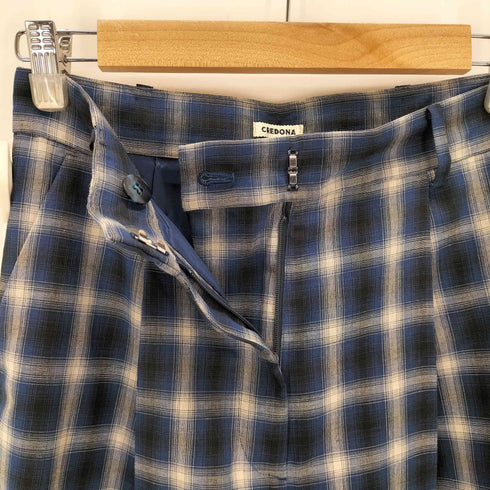 クレドナ CREDONA SHEER CHECK TROUSER レディース JPN:1