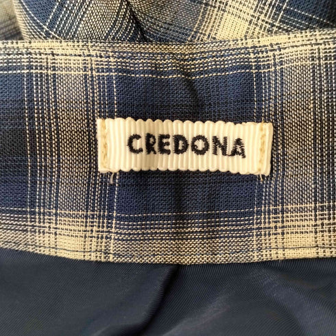 クレドナ CREDONA SHEER CHECK TROUSER レディース JPN:1