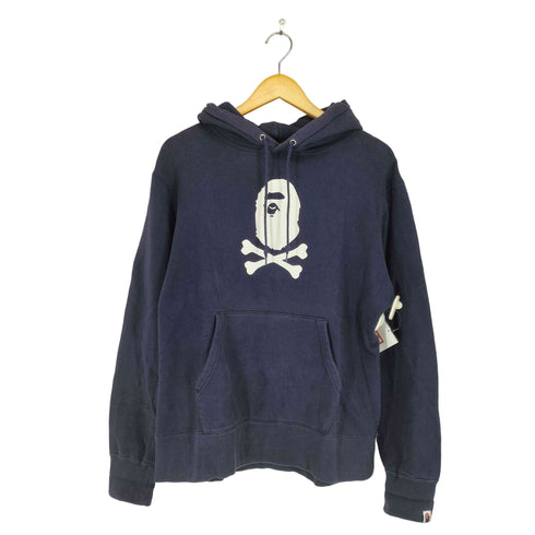 アベイシングエイプ A BATHING APE PIRATE STORE フロントプリントプルオーバーパーカー メンズ XL