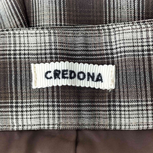 クレドナ CREDONA SHEER CHECK TROUSER レディース JPN:0