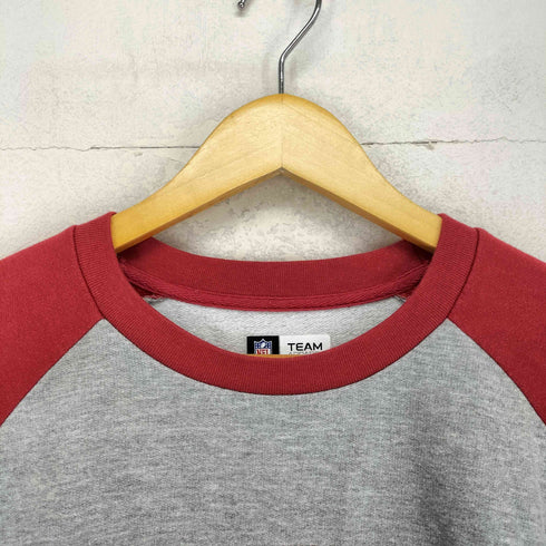 チームアパレル NFL TEAM APPAREL 49ERS チームロゴプリントラグランスリーブクルーネックスウェット メンズ XL