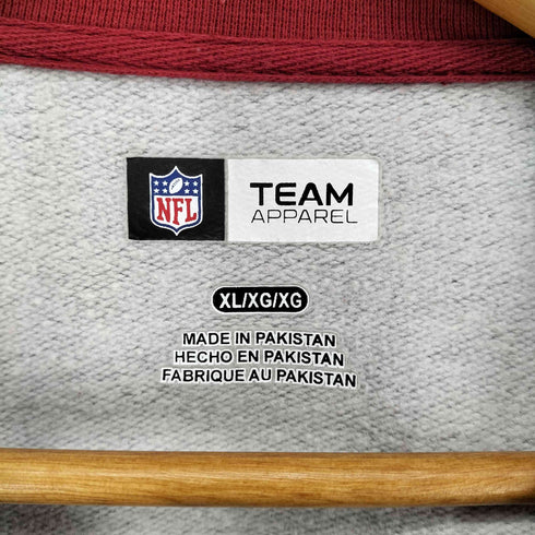 チームアパレル NFL TEAM APPAREL 49ERS チームロゴプリントラグランスリーブクルーネックスウェット メンズ XL