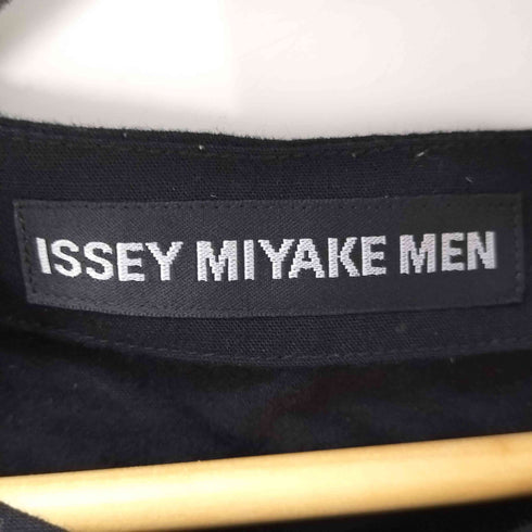 イッセイミヤケメン ISSEY MIYAKE MEN ハンドダイ ラミーリネン混ン ノーカラーシャツ メンズ JPN:3