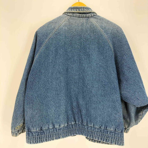 ワッペンデザイン ジップアップデニムジャケット メンズ