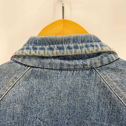 ワッペンデザイン ジップアップデニムジャケット メンズ