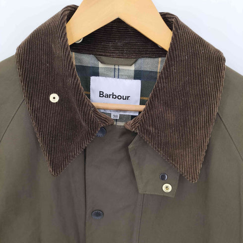バブアー Barbour 別注 BURGHLEY COAT バーレー ジップアップ オイルドコート メンズ 38