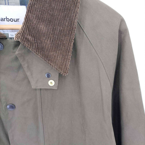 バブアー Barbour 別注 BURGHLEY COAT バーレー ジップアップ オイルドコート メンズ 38