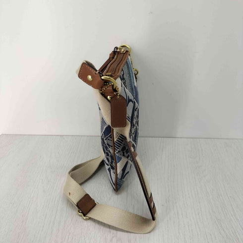 コーチ COACH シグネチャーロゴ デニムパッチワークショルダーバッグ メンズ ONE SIZE