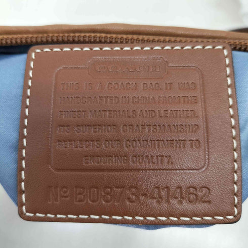 コーチ COACH シグネチャーロゴ デニムパッチワークショルダーバッグ メンズ ONE SIZE