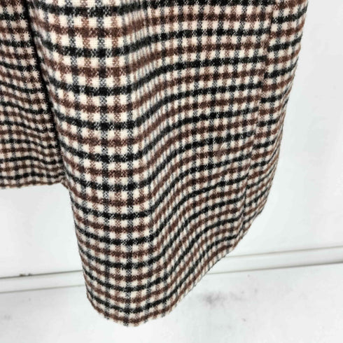 カスタネ Kastane ダブルブレスト チェック柄 ウールコート レディース 0