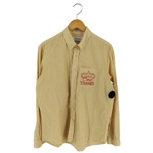 THAMES P.G.Shirt シャツ ホワイト&イエロー メンズ import:M